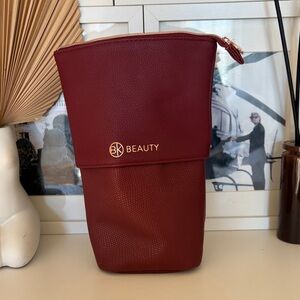 BK Beauty Burgundy Cosmetic Bag